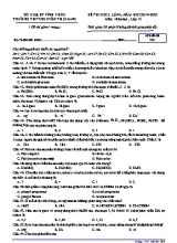 Đề khảo sát chất lượng lần 4 môn Hóa học Lớp 12 - Mã đề 104 - Năm học 2019-2020 - Trường THPT Nguyễn Thị Giang